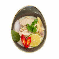 Tom Kha soup with chicken and mushrooms