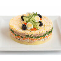 6012. Layered tuna cake