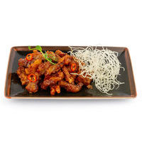 Piquant pork with chili garlic sauce with ginger  