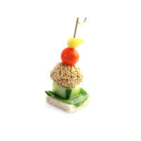 4862. Canape with chicken ball and vegetables