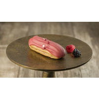 Raspberry eclair