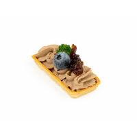4984. Cheese tartlet with chicken liver pate and onion marmalade