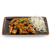 Pork with bamboo shoots and shiitake mushrooms  